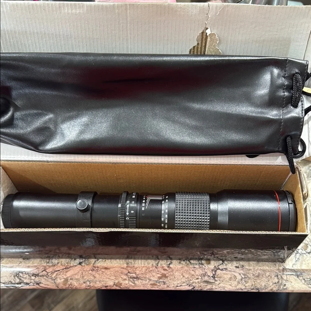 Black Telephoto Camera Lens, 5mm F/8.0 Multi Coated